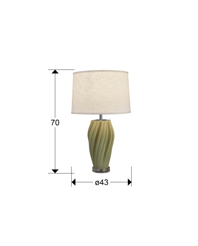 SALOME- SOBREMESA 1L CERAMICA-VERDE